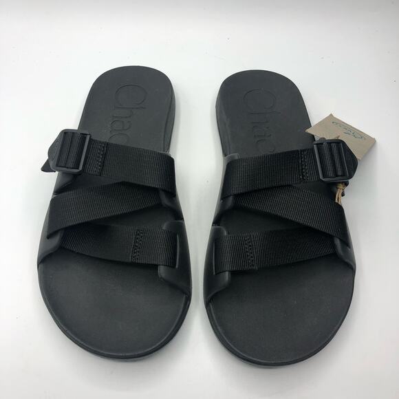 Chaco Chillos Slide Men's Comfort Sport Slide Sandals Black Size US 9 - Picture 1 of 8
